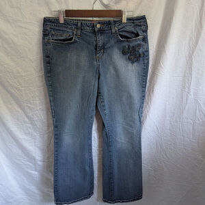 Women's Y2K Embroidered Straight-Leg Jeans